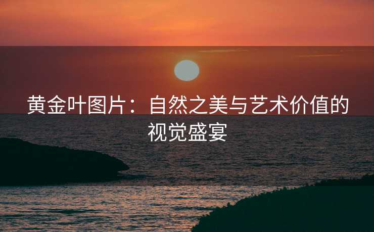 黄金叶图片：自然之美与艺术价值的视觉盛宴