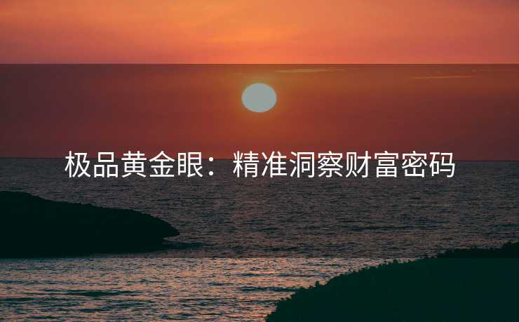 极品黄金眼：精准洞察财富密码
