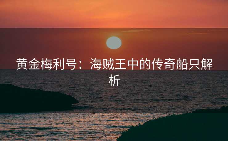 黄金梅利号:海贼王中的传奇船只解析 黄金梅利号:海贼王中的传奇船只解析