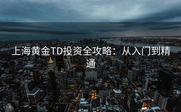 上海黄金TD投资全攻略：从入门到精通